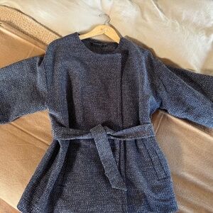 French cotton linen retro vintage Jacket- Monoprix Femme